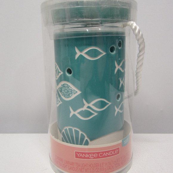 NWT! Yankee Candle Tart Warmer Gift Set - Fish & Bahama Breeze - Picture 1 of 6